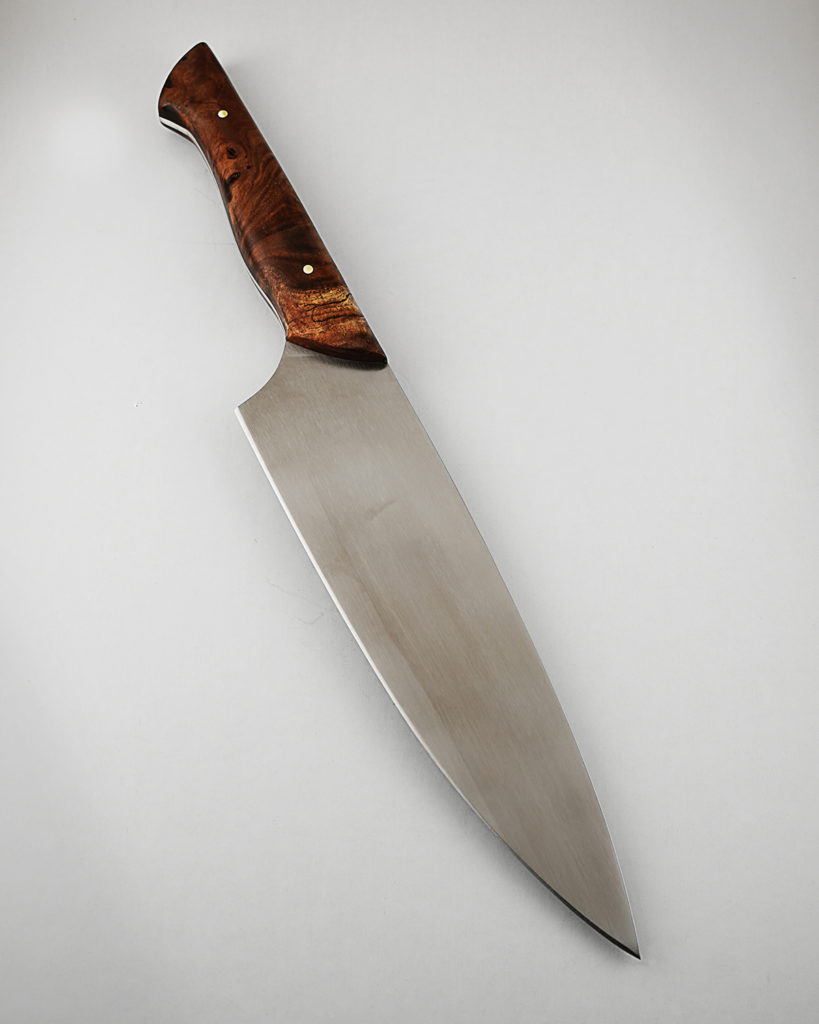 8” Chef Knife in Philippine Ebony Burl Faraway LLC